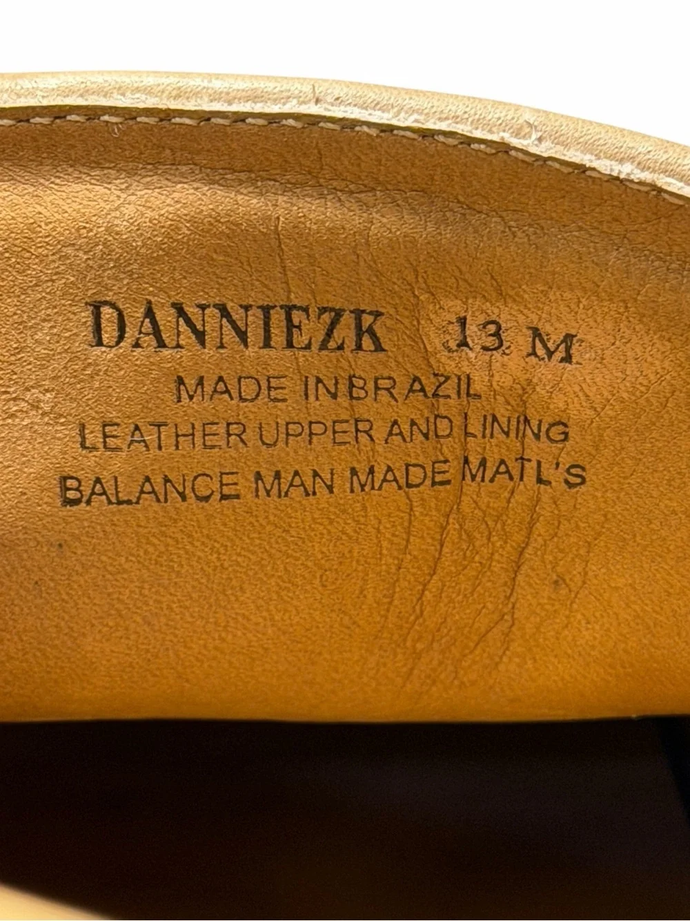 Donald Pliner Ted Loafer tan and golf hardware size 13M NEW